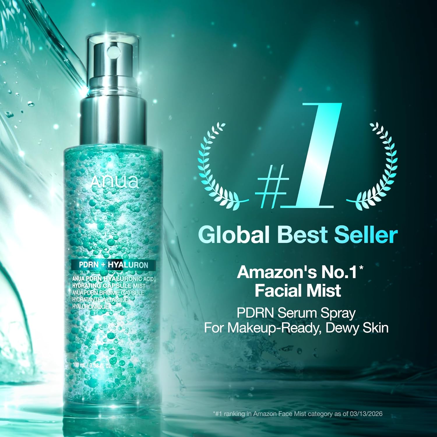 Anua PDRN Hyaluronic Acid Hydrating Capsule Mist 100ml